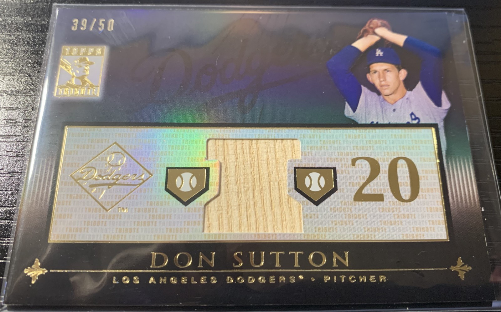 2010 Topps Tribute Baseball Don Suttton BAT RELIC PIRATES 39/50