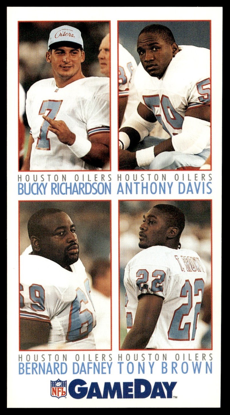 1992 GameDay Bucky Richardson/Anthony Davis/Bernard Dafney/Tony Brown Rookie