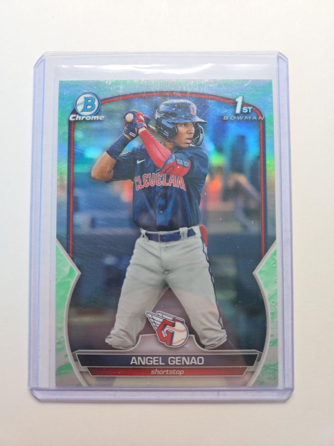Angel Genao 2023 Bowman Chrome Lunar Refractor Angels