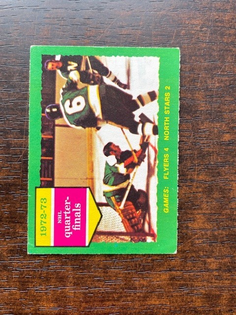 1973-74 O-Pee-Chee Set Break OPC #192 Flyers 4 North Stars 2 Playoffs EX-MT