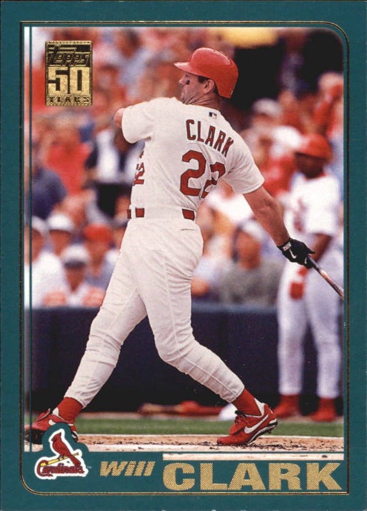 2001 Topps Baseball Card #104 Will Clark