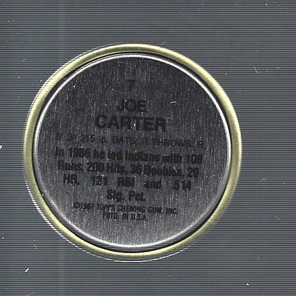 1987 Topps Coins #7 Joe Carter – BB