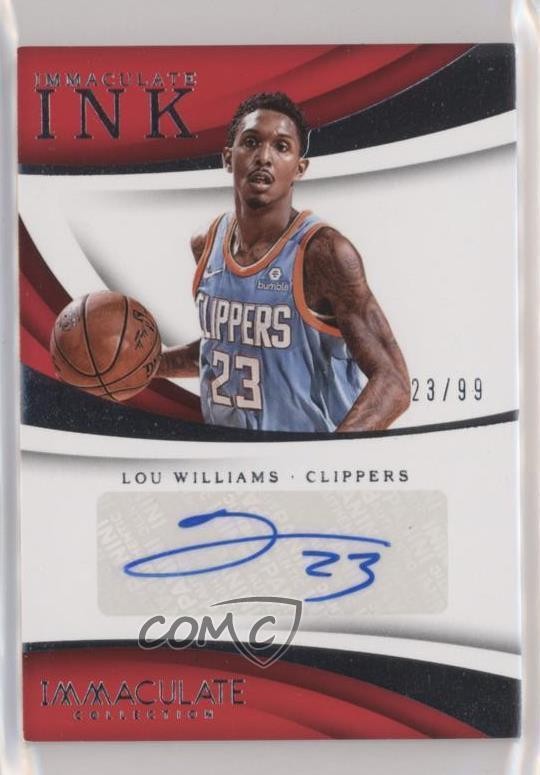 2017-18 Panini Immaculate Ink 23/99 Lou Williams #II-LWL Auto y8a
