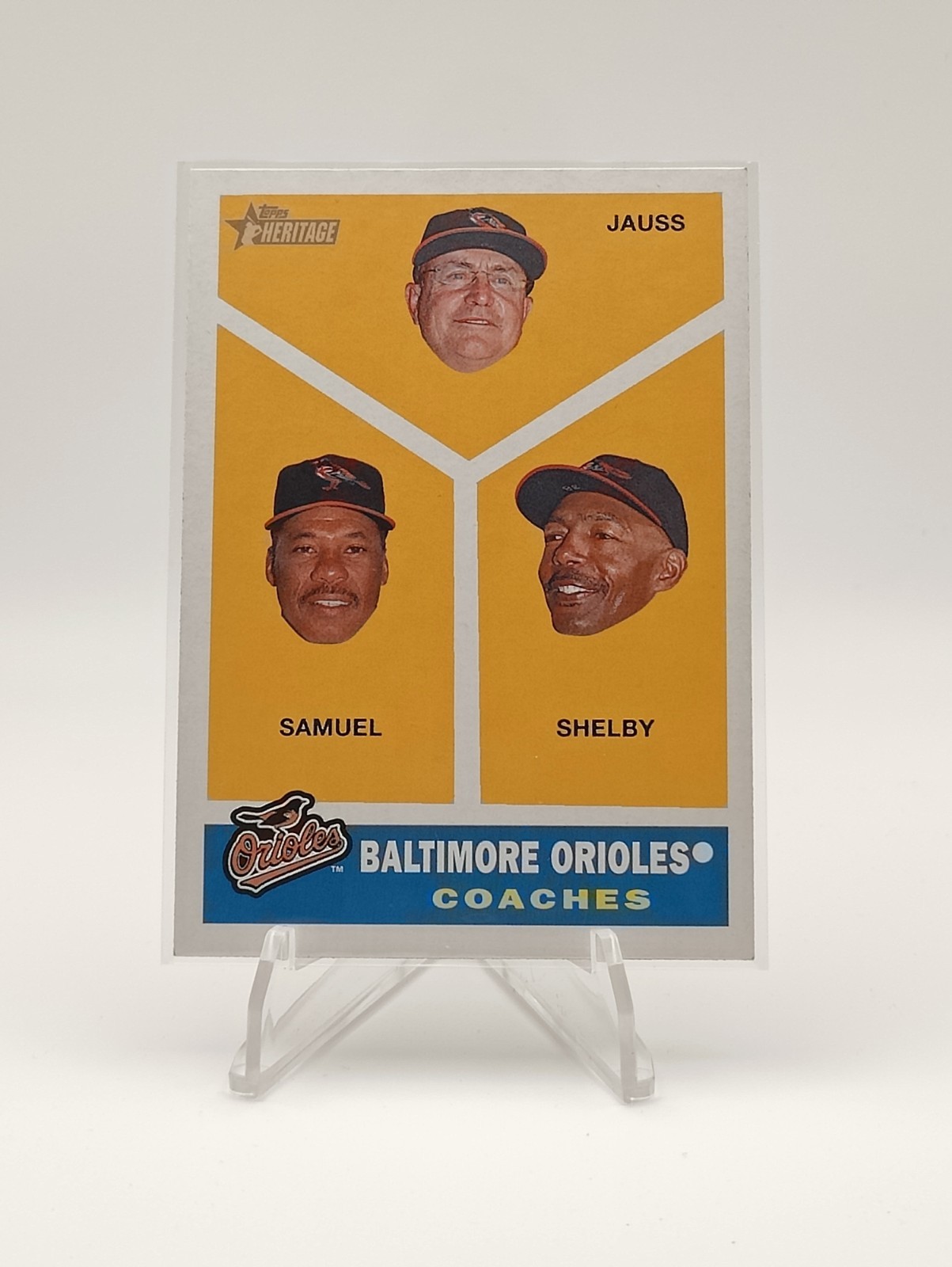 2009 Topps Heritage Jauss, Samuel, Shelby #455 Coaches (SP) Baltimore Orioles