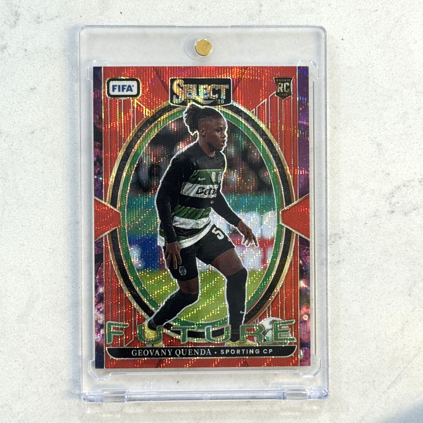 2024-25 Panini Select #24 Geovany Quenda Future Red Wave Rookie Rc /49