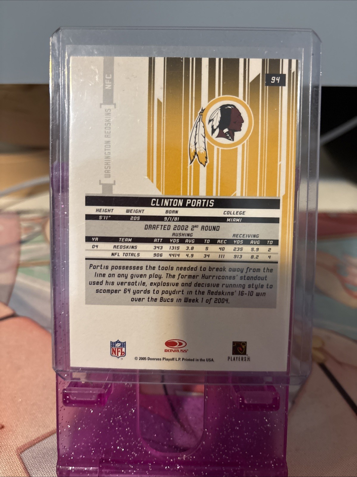 Clint Didier Signed 2004 Topps All Time Fan Favorites Card #CD Washington