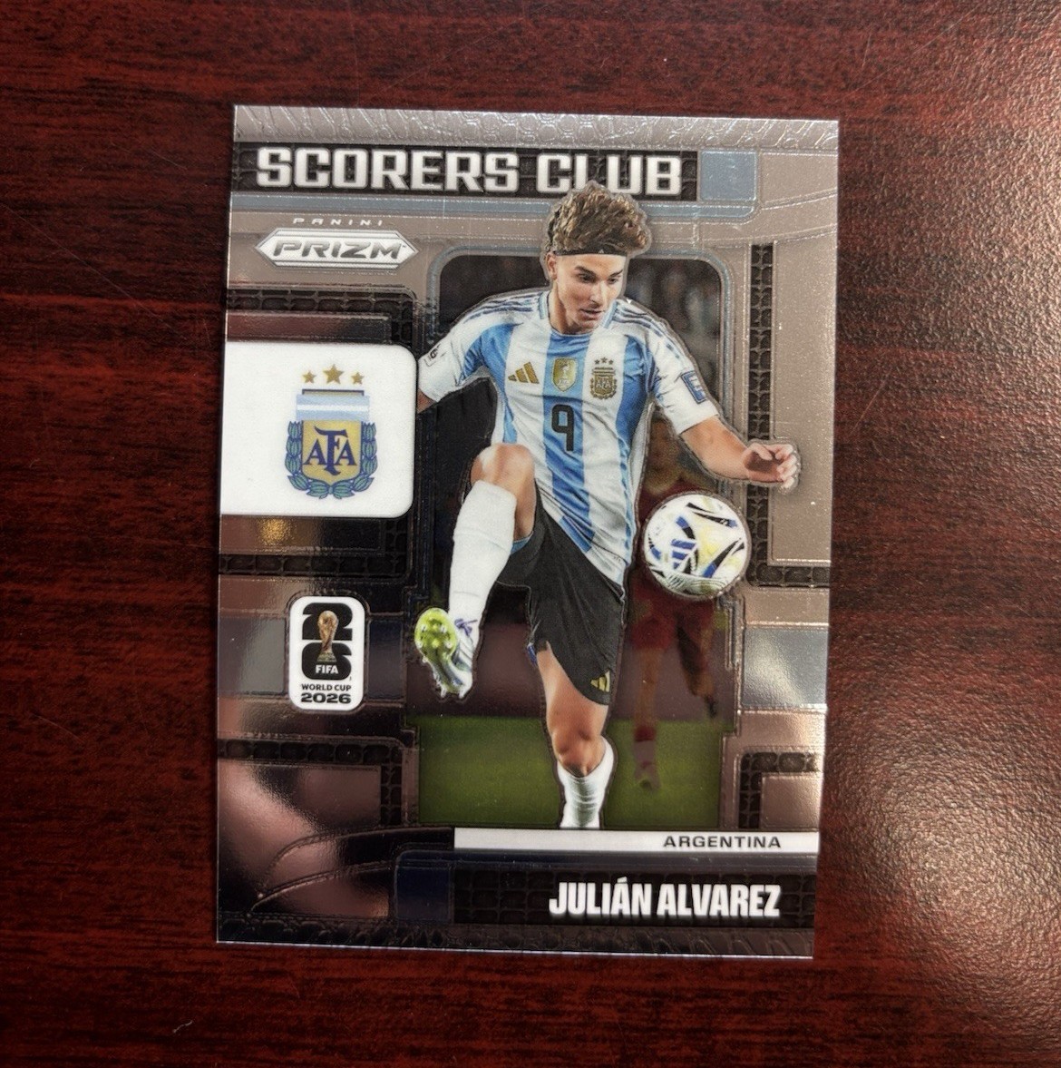 Panini 2026 Prizm FIFA World Cup Scorers Club Julián Álvarez #25 Argentina