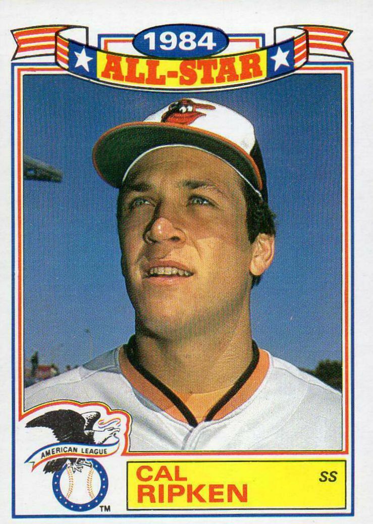 1985 TOPPS GLOSSY ALL-STAR #16 CAL RIPKEN – BALTIMORE ORIOLES
