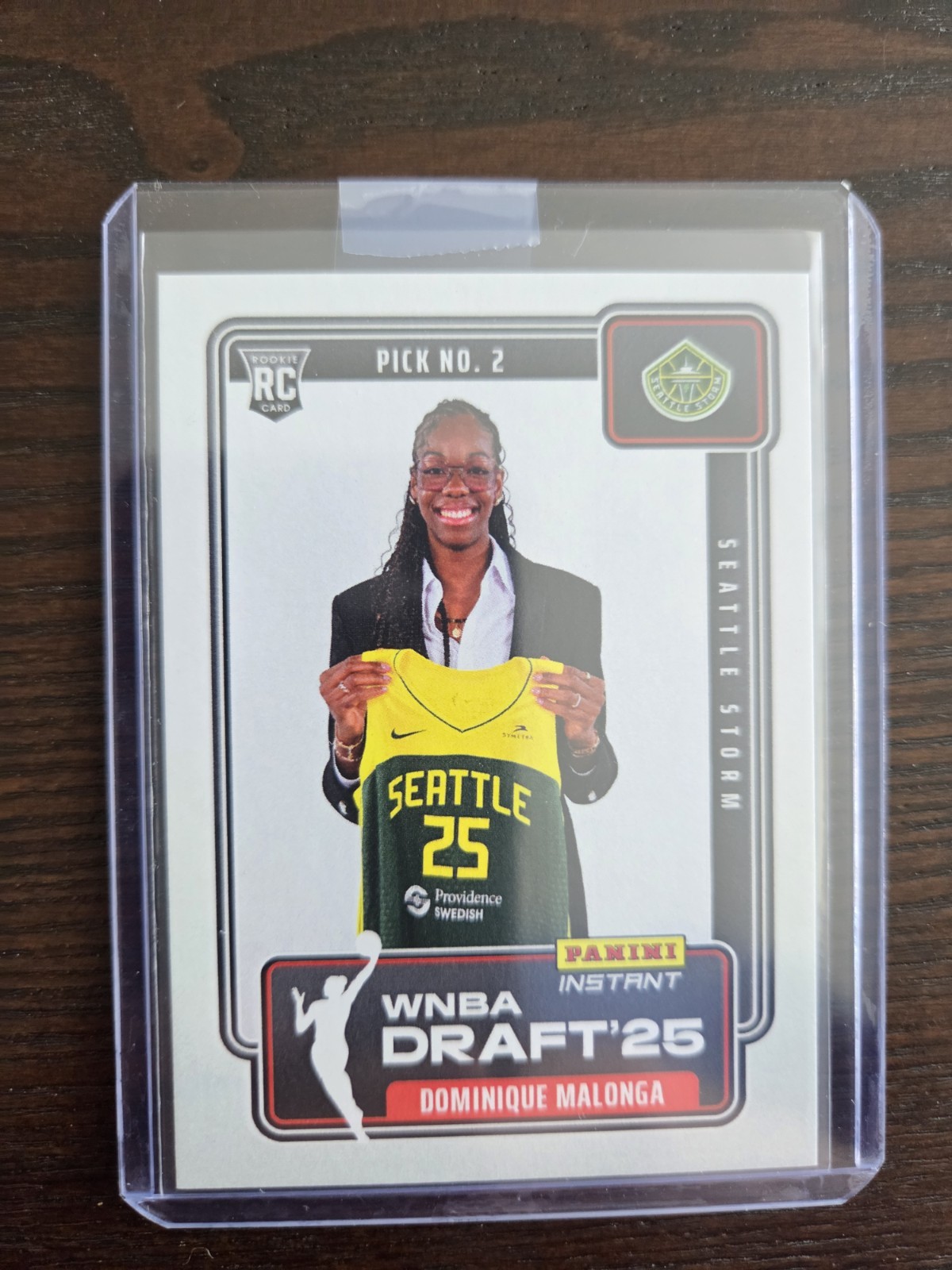 Dominque Malonga 2025 Panini Instant #DN-2 WNBA Draft Night Rookie Card QTY