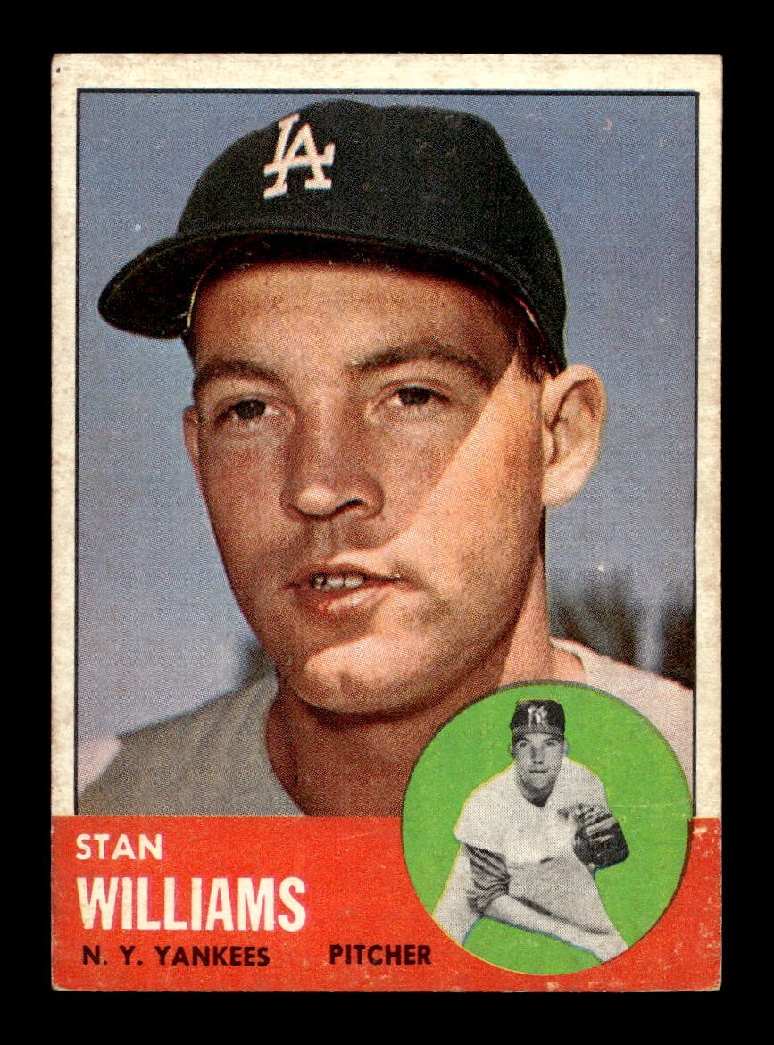 1963 Topps #42 Stan Williams Yankees EX+ *9s