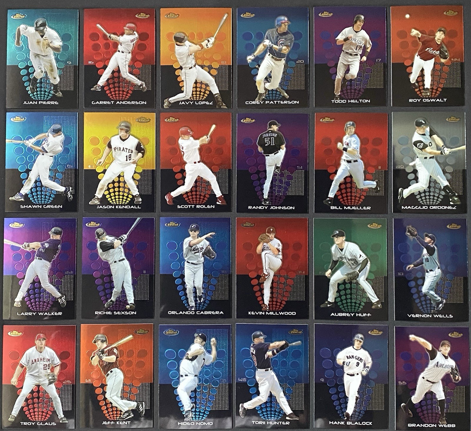 2004 Finest – Baseball Cards – Complete Your Set – You U Pick