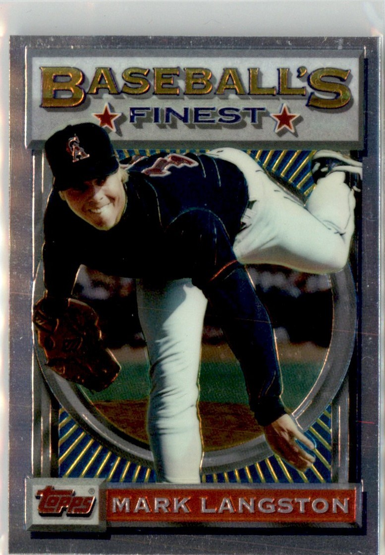 1993 Finest Mark Langston California Angels #82