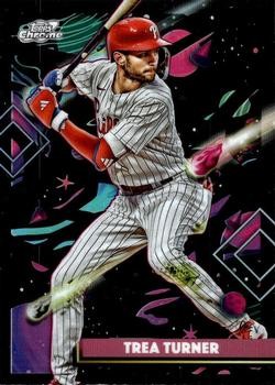Trea Turner 2025 Topps Chrome Cosmic #123 Philadelphia Phillies