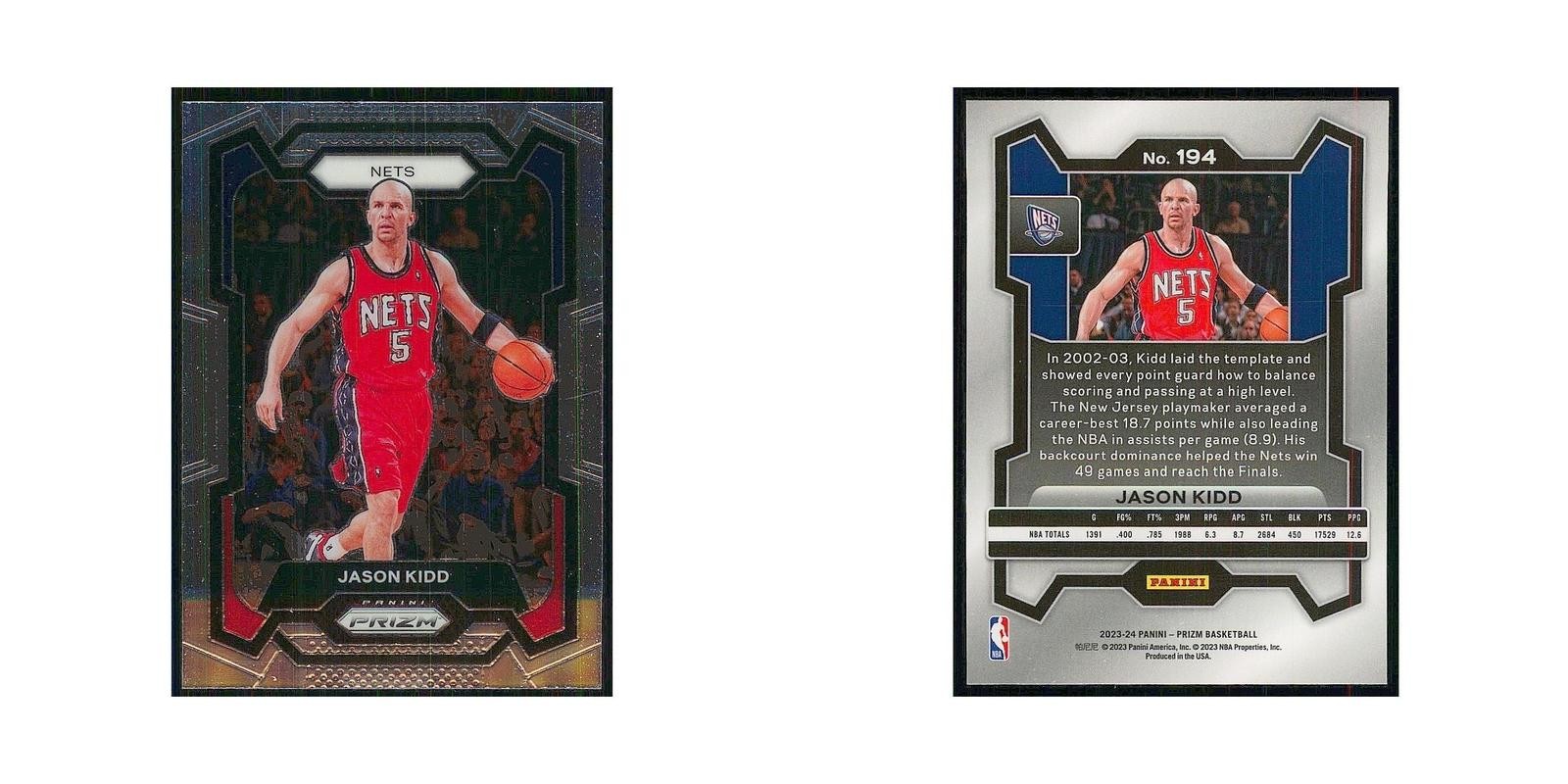 2023 Panini Prizm Jason Kidd Nets #194