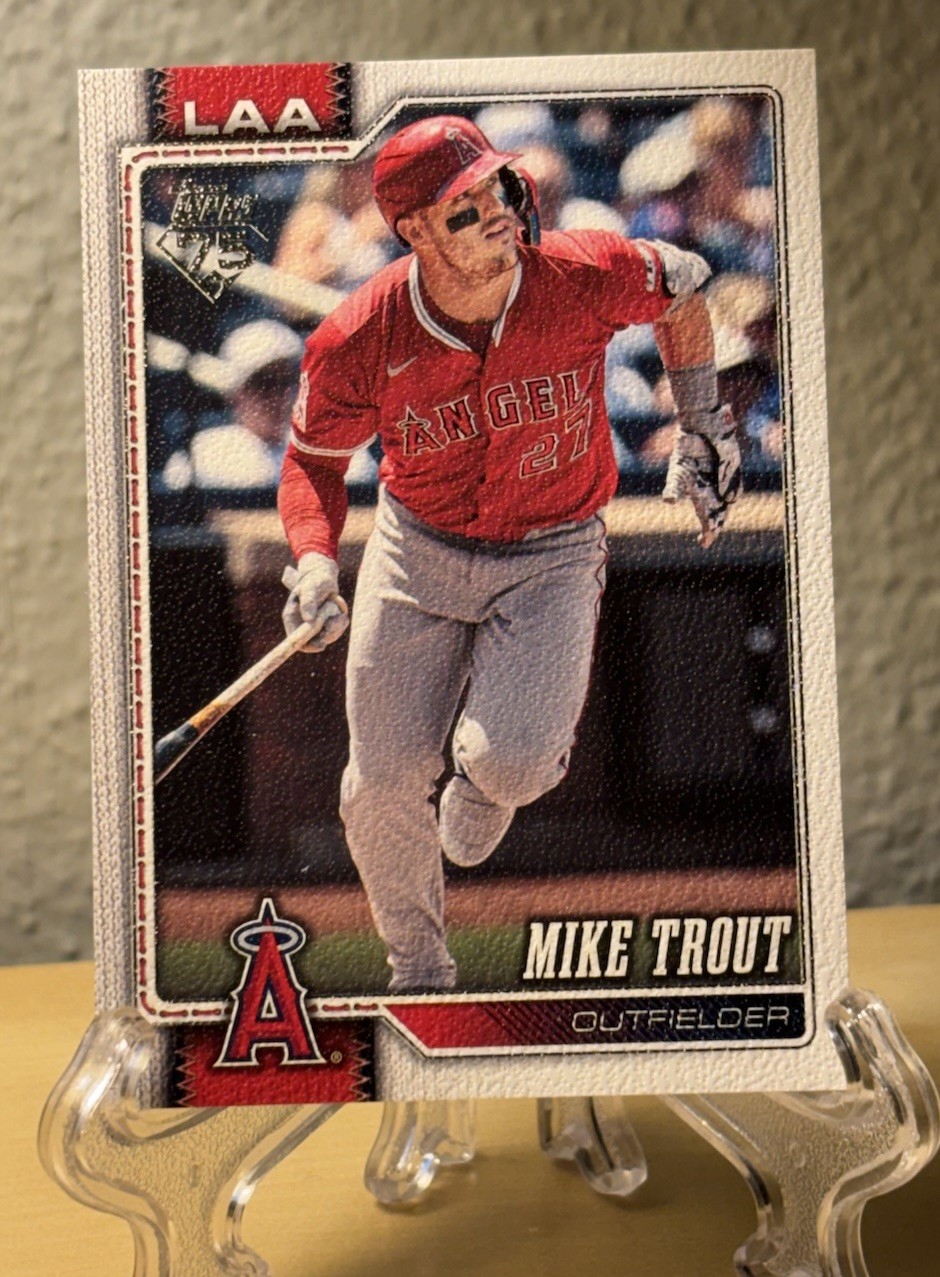 2026 Topps Series 1 – Mike Trout – Canvas /50 – #350