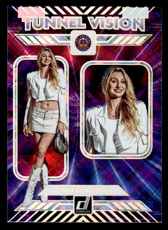 Cameron Brink 2025 Donruss WNBA Tunnel Vision Diamond #8 Los Angeles Sparks ESE