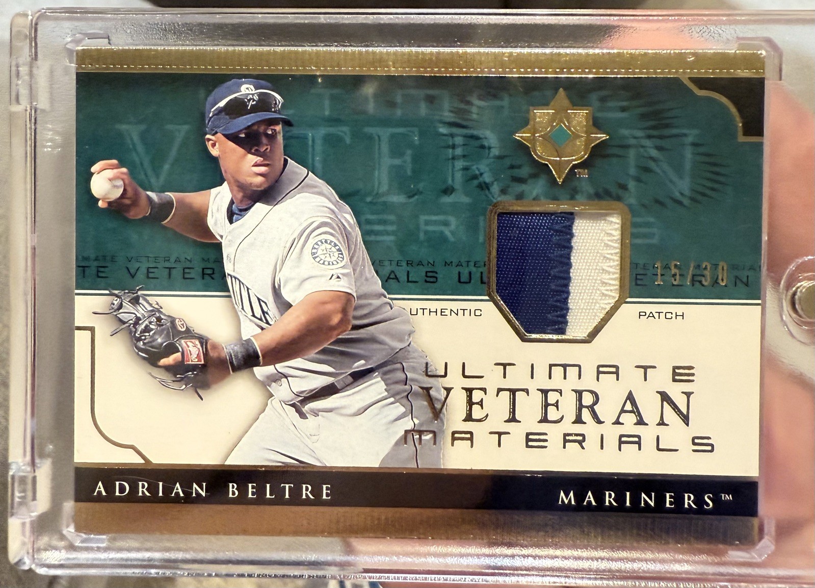 2005 Ultimate Collection Adrian Beltre Ultimate Veteran Materials /30 Seattle