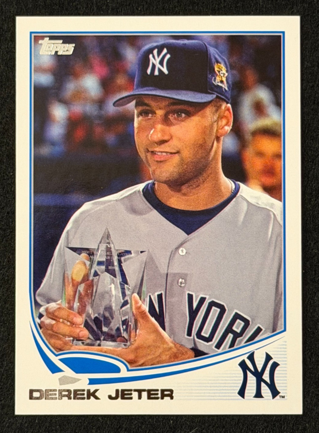 2013 Topps Update SSP Derek Jeter #2 Yankees All-Star Trophy Image Variation
