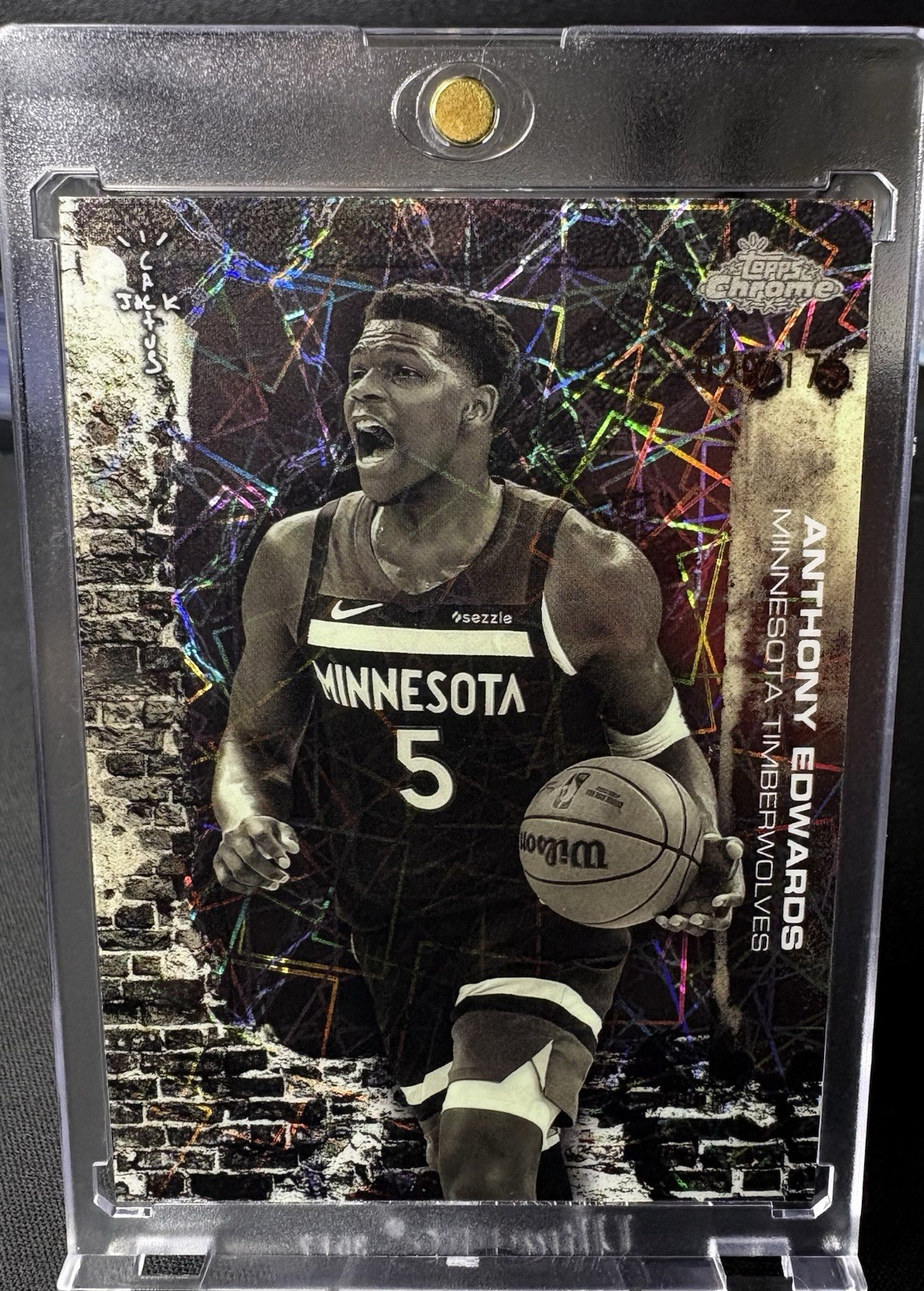 Topps 2024-25 Chrome Cactus Jack Anthony Edwards /175 Minnesota Timberwolves