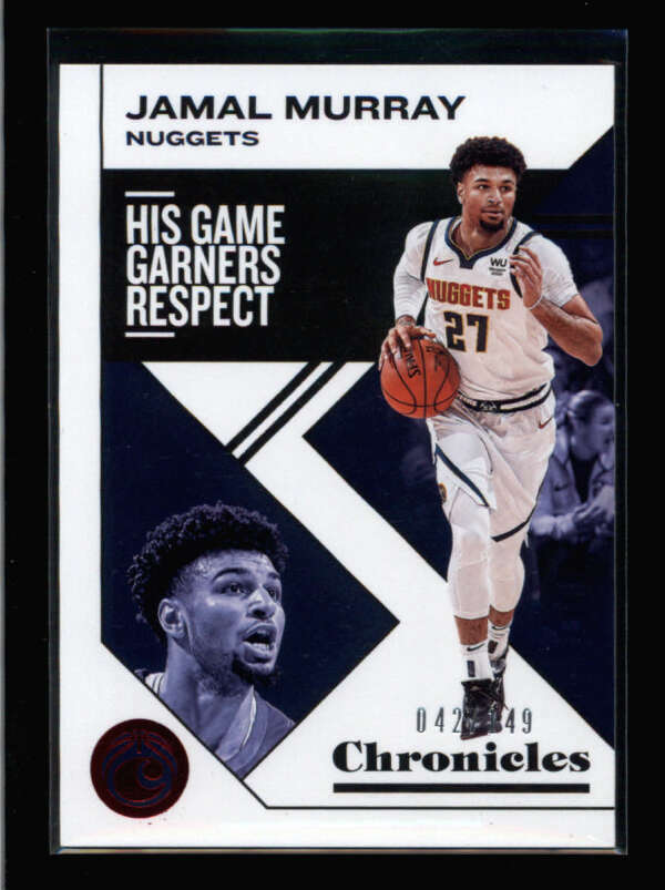 JAMAL MURRAY 2019/20 PANINI CHRONICLES #24 RED PARALLEL #042/149 AZ6100