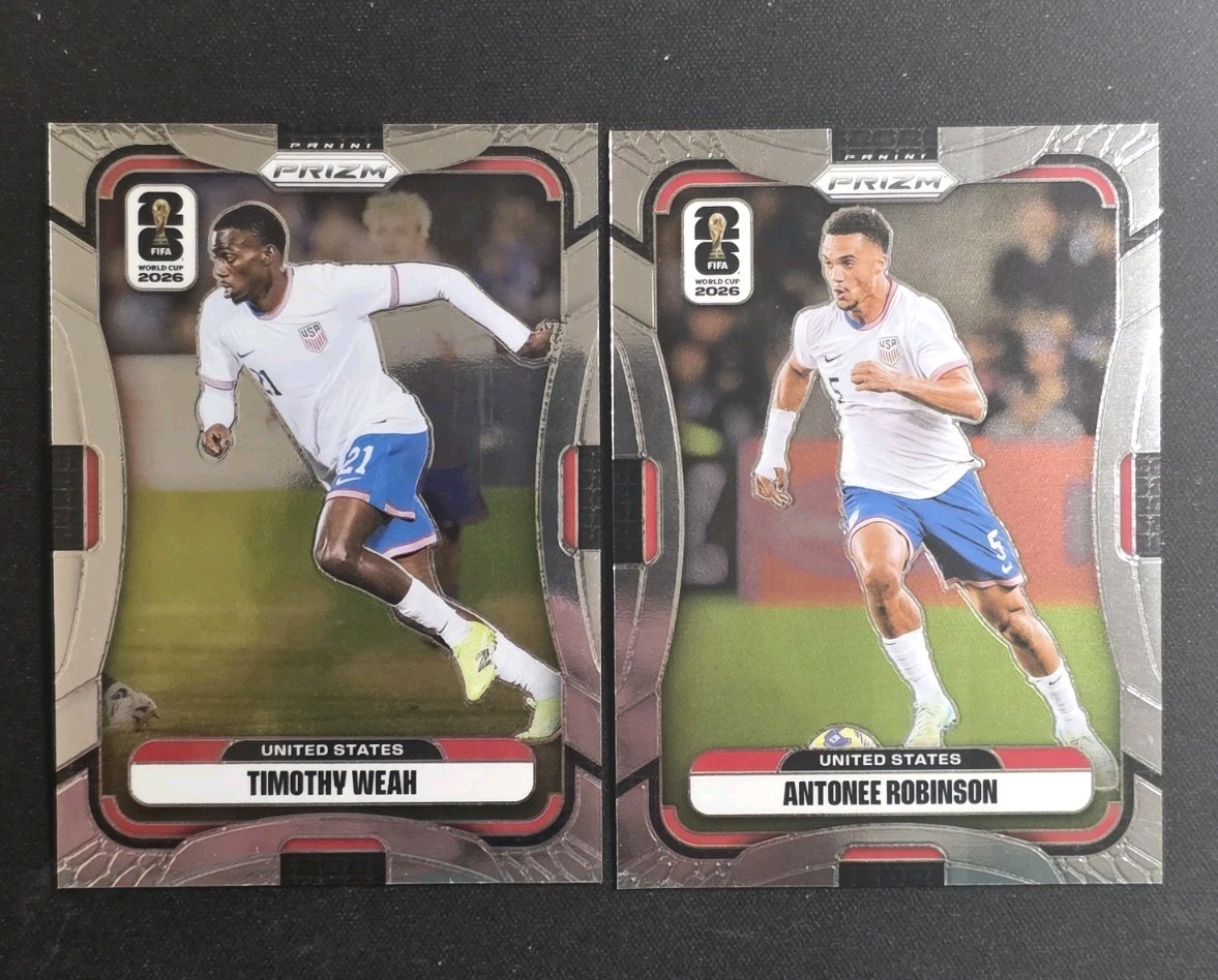 2026 Prizm FIFA World Cup Soccer Antonee Robinson – Timothy Weah USA (2)