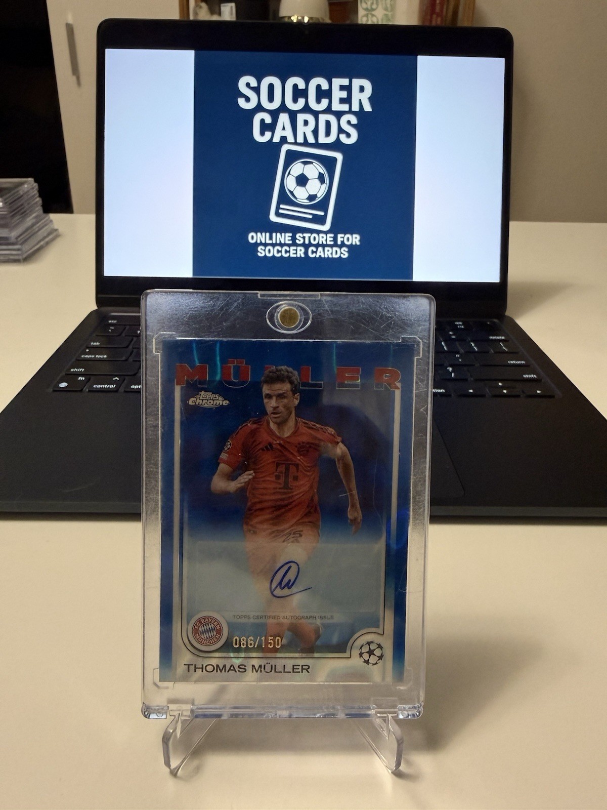 Thomas Muller Auto 36/150 Topps Chrome 2024/25 UCL Bayern Munich Germany