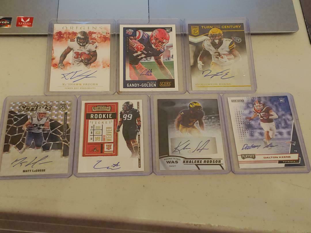 Assorted Autographed Football Cards. You Pick. Autos Of Various Years & Players