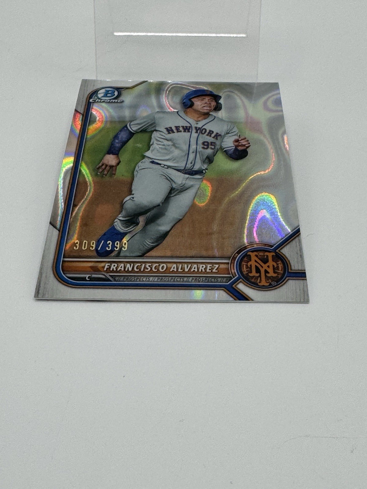 Topps 2022 Bowman Chrome Prospects Francisco Alvarez RC #BCP-53 Lava /399