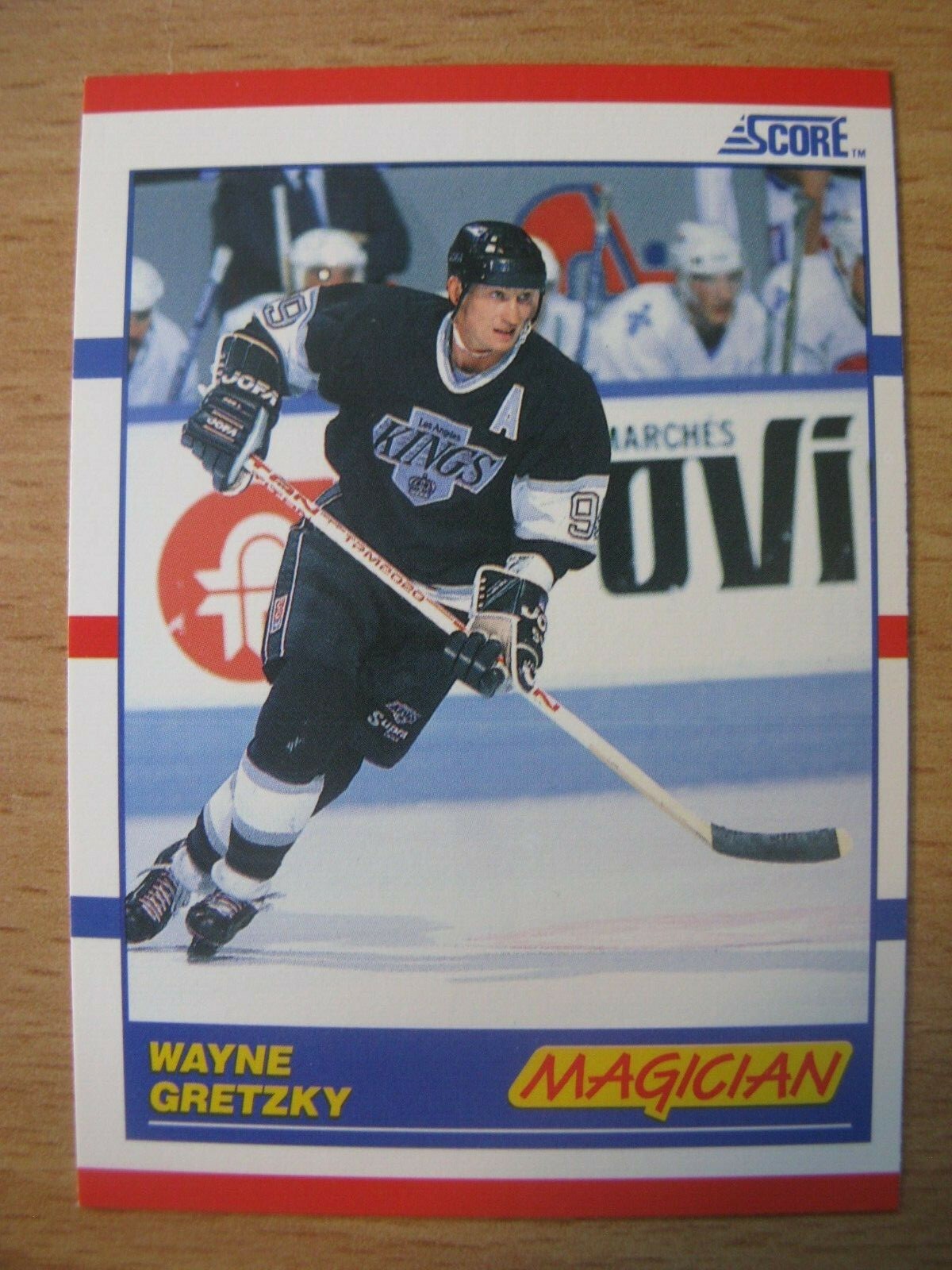 Wayne Gretzky Los Angeles Kings 1990-91 Score Magician #338 American Version