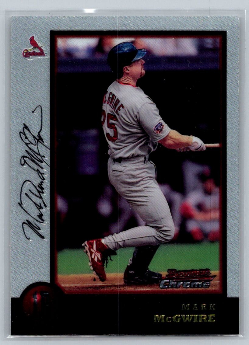 1998 Bowman Chrome Baseball #5 Mark McGwire – VG – St. Louis Cardinals