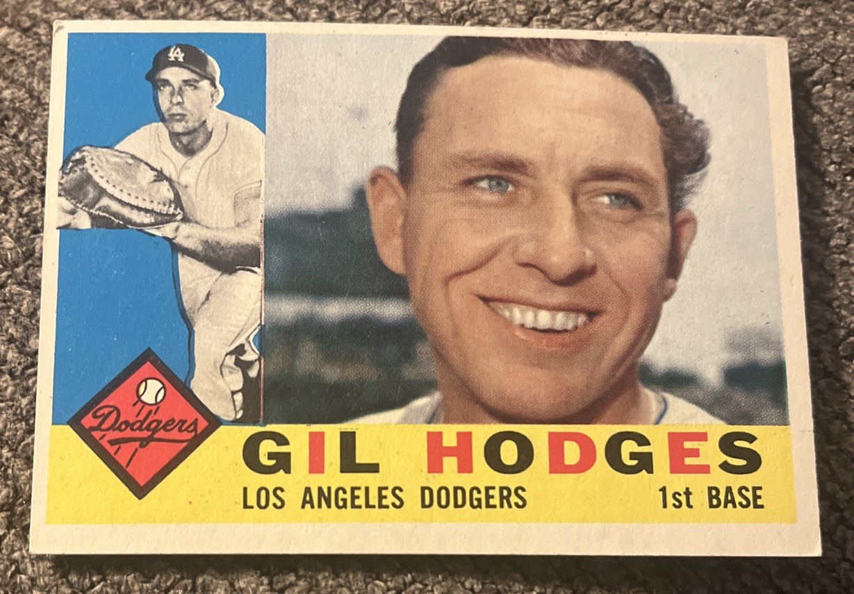 Gil Hodges 1960 Topps #295 Crisp See Pictures Dodgers