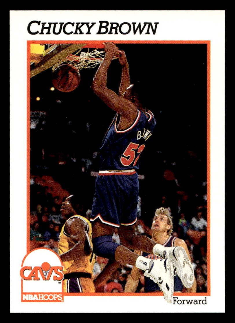 1991-92 NBA Hoops – Chucky Brown #35 Basketball Sports Card Raw Trading Card
