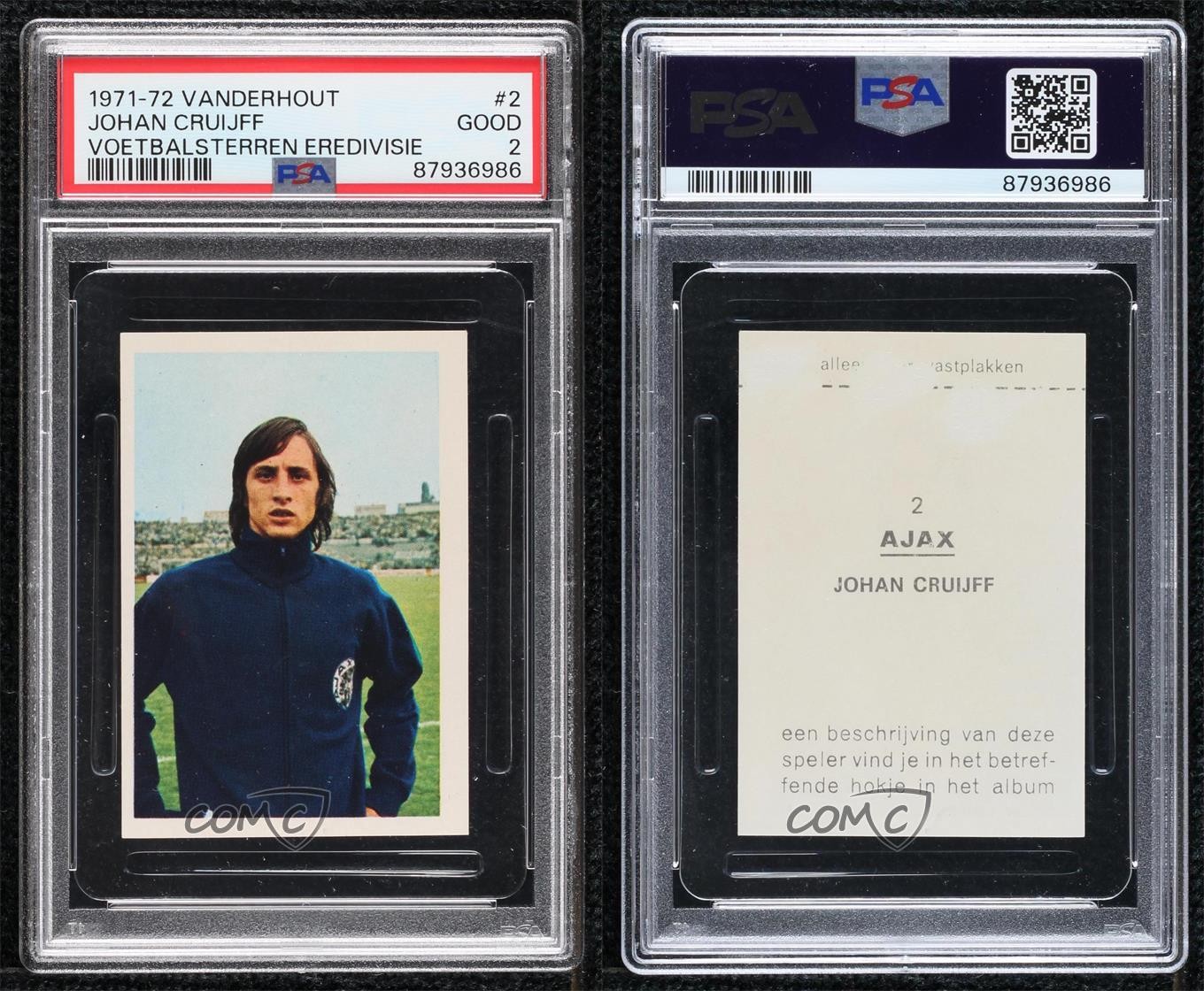1971 Voetbalsterren Eredivisie Johan Cruyff (Name Misspelled as Cruijff) #2 0v5e