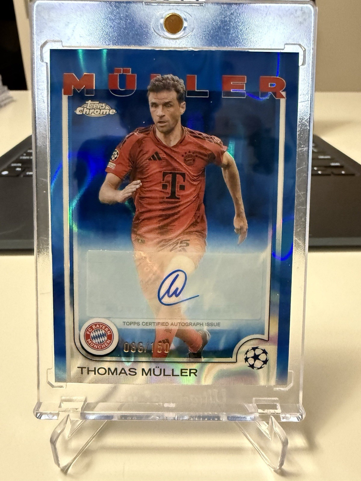 Thomas Muller Auto 36/150 Topps Chrome 2024/25 UCL Bayern Munich Germany