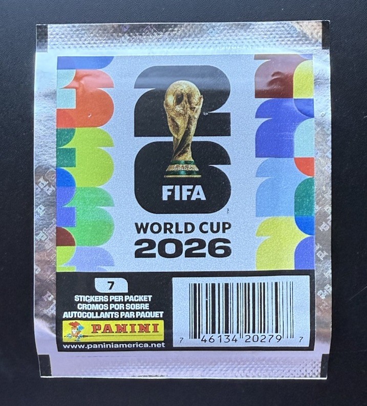 2026 Panini FIFA World Cup Sticker Exclusive Gold Flood Crumple – Sealed Pack