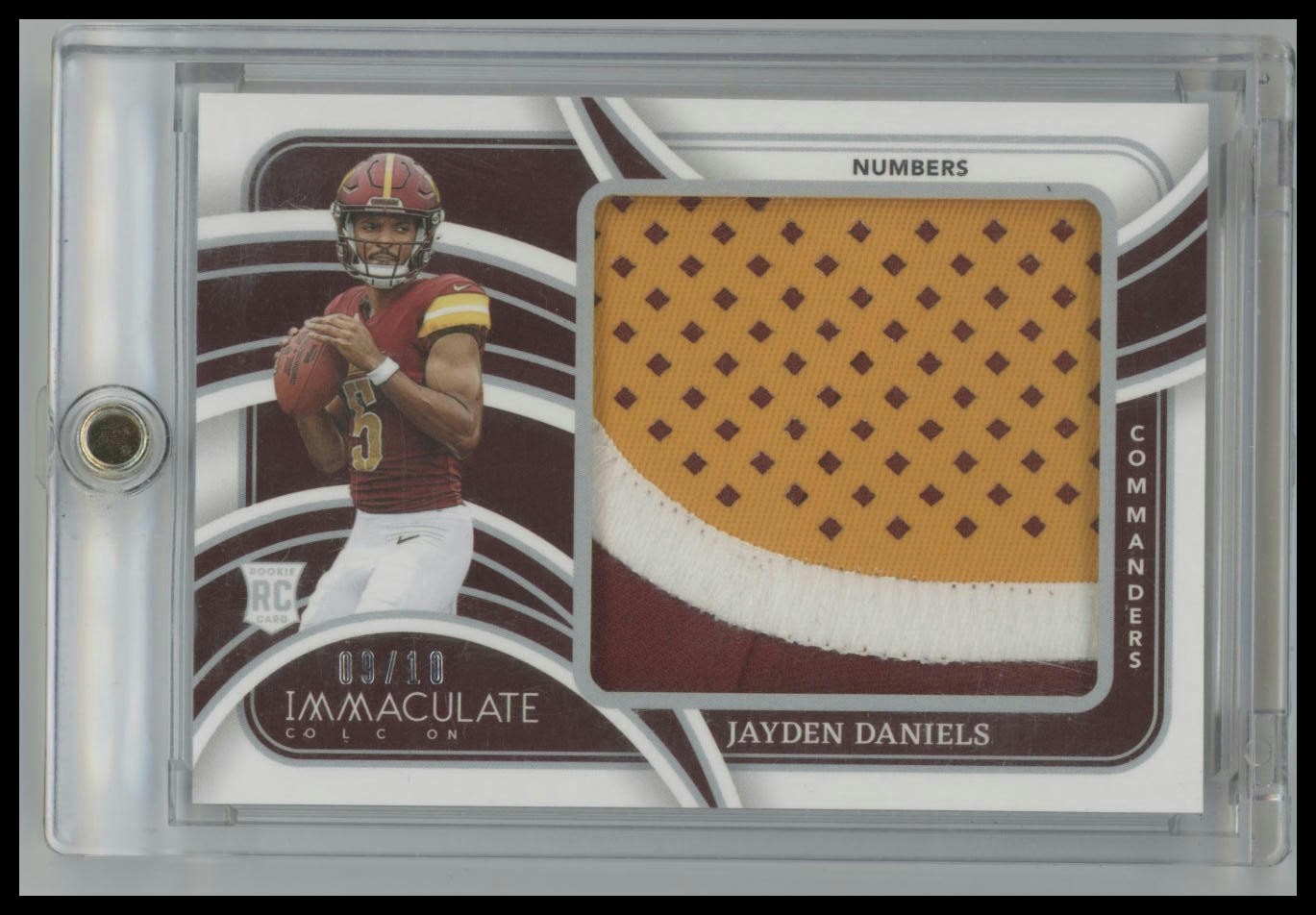 2024 Panini Immaculate Collection #RJL-JDS Jayden Daniels Rookie Patches #/10