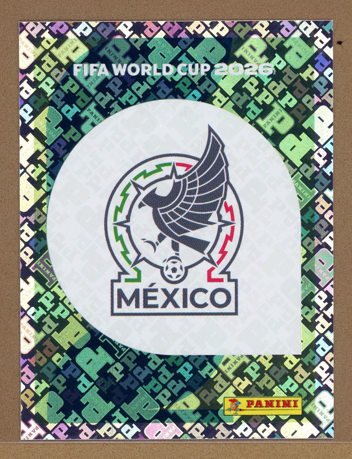 2026 Panini World Cup Online Soccer Exclusive Gold Crumple Badge Mexico MEX 1