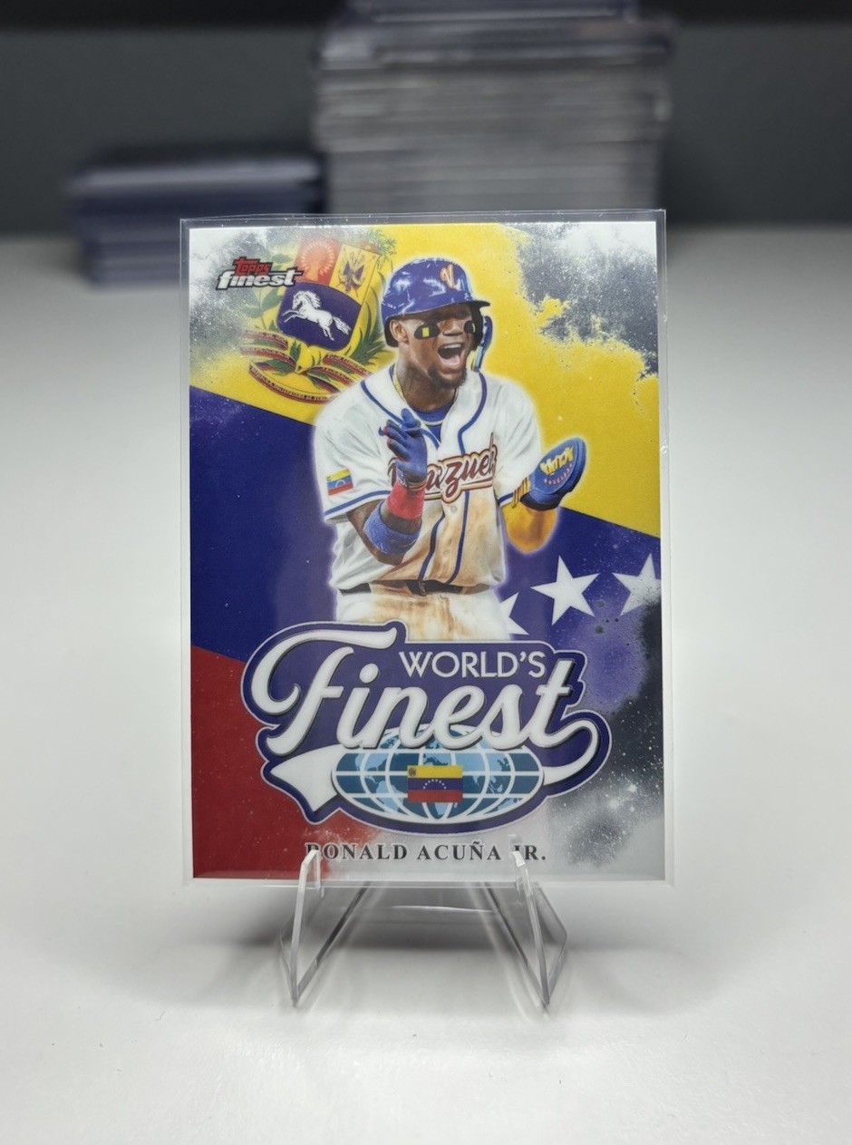2026 Topps Finest World’s Finest WF-27 Ronald Acuña Jr. Venezuela WBC