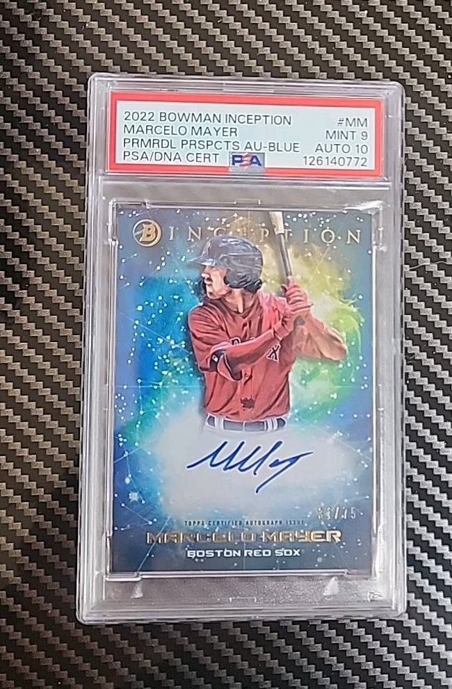 2022 Bowman Inception – Prmrdl Prspcts Autographs Marcelo Mayer #PPA-MM Blue /75