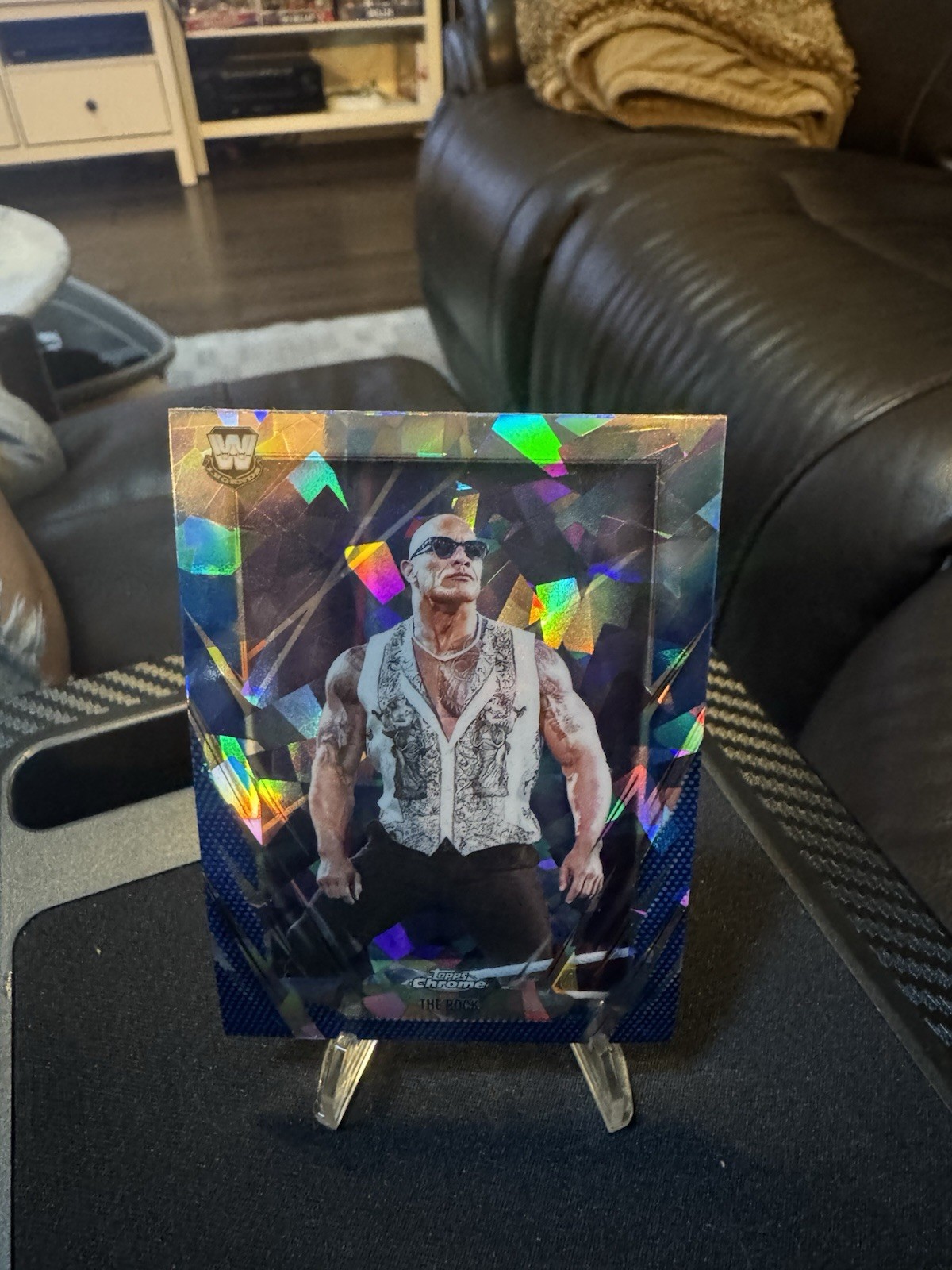 Topps Chrome WWE Sapphire 2026 THE ROCK #1
