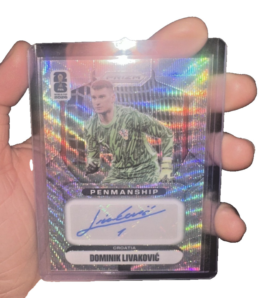 2026 Prizm World Cup DOMINIK LIVAKOVIC Penmanship Wave Prizm CROATIA