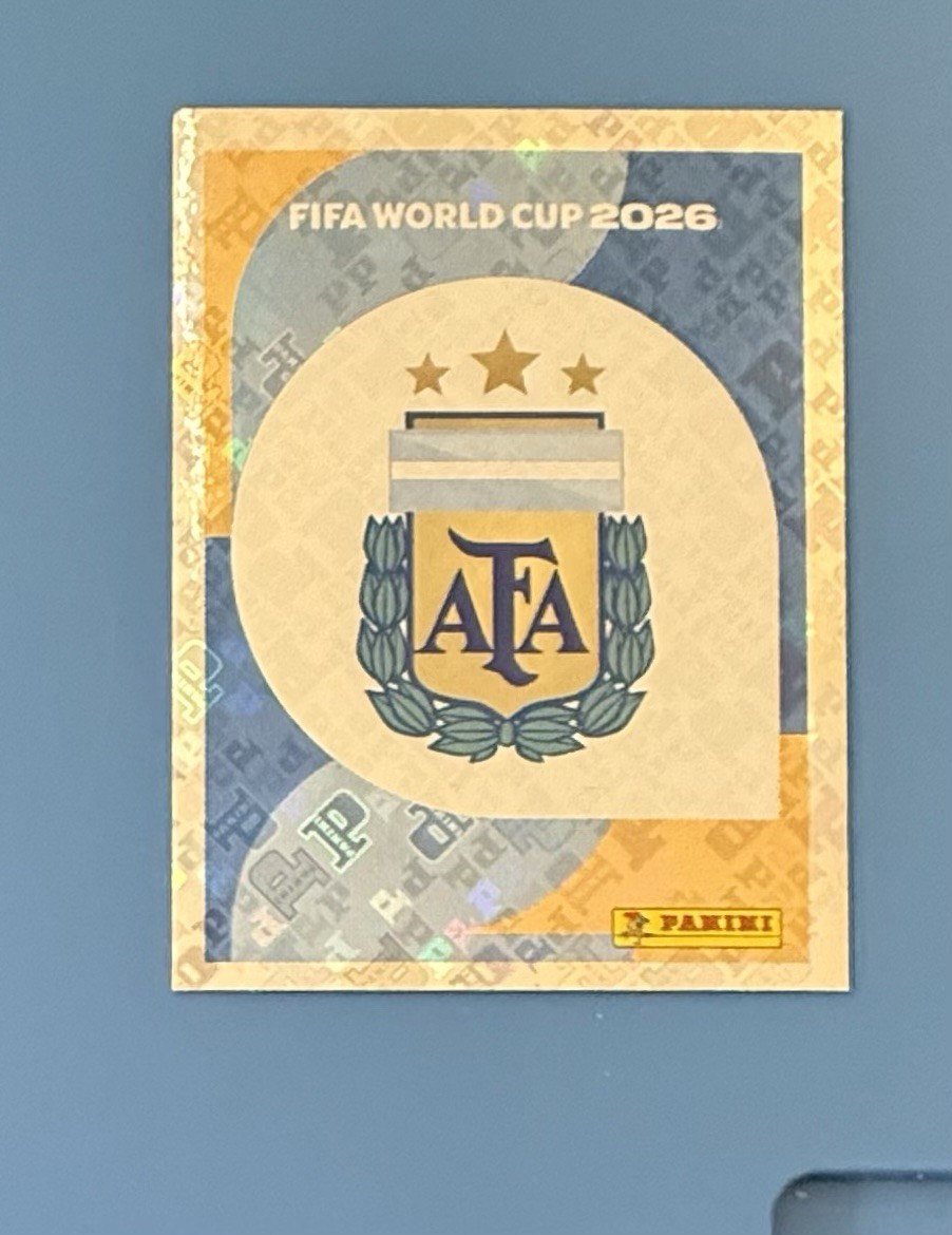 Panini FIFA 2026 World Cup Argentina Team Crest Hologram Sticker ARG 1 Code good