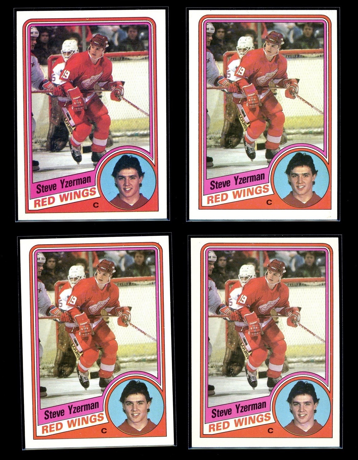 1984-85 Topps #49 Steve Yzerman Rookie Card RC Red Wings HOF QTY