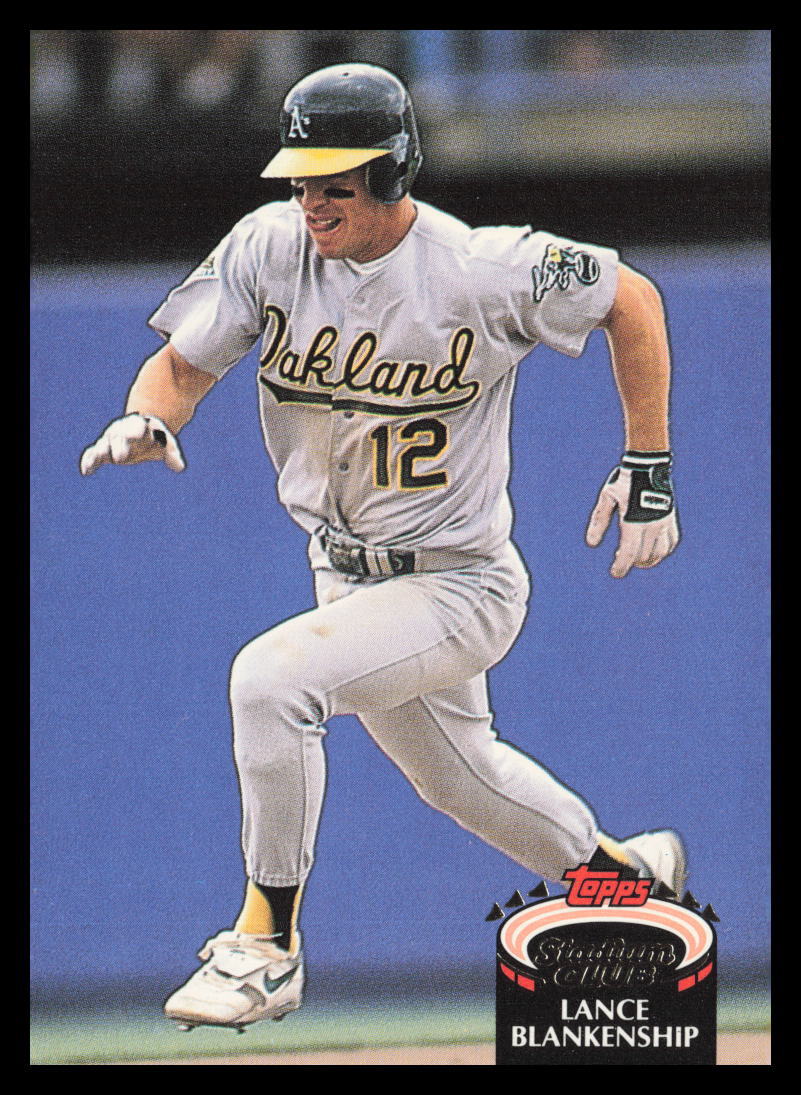 1992 Stadium Club #897 Lance Blankenship Oakland Athletics Baseball Card