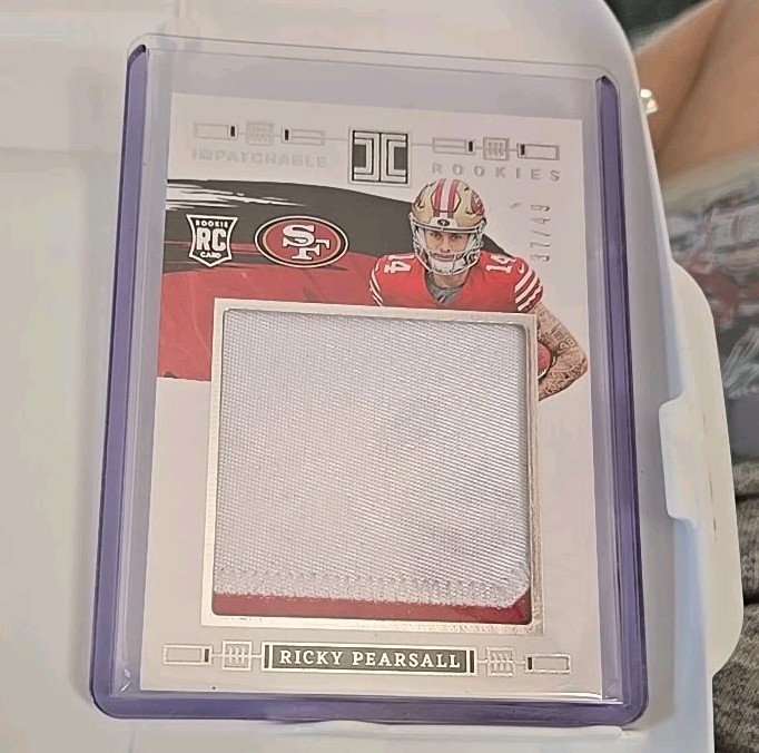 2024 Impeccable Impatchable Ricky Pearsall rookie jumbo jersey relic patch 37/49