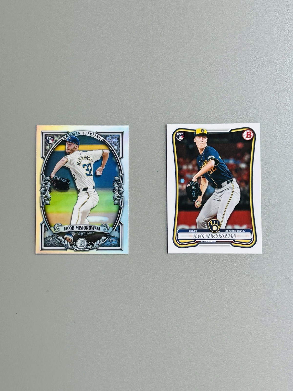 2026 Bowman Chrome Sterling – Jacob Misiorowski – Rookie + Paper RC MINT 🔥🔥