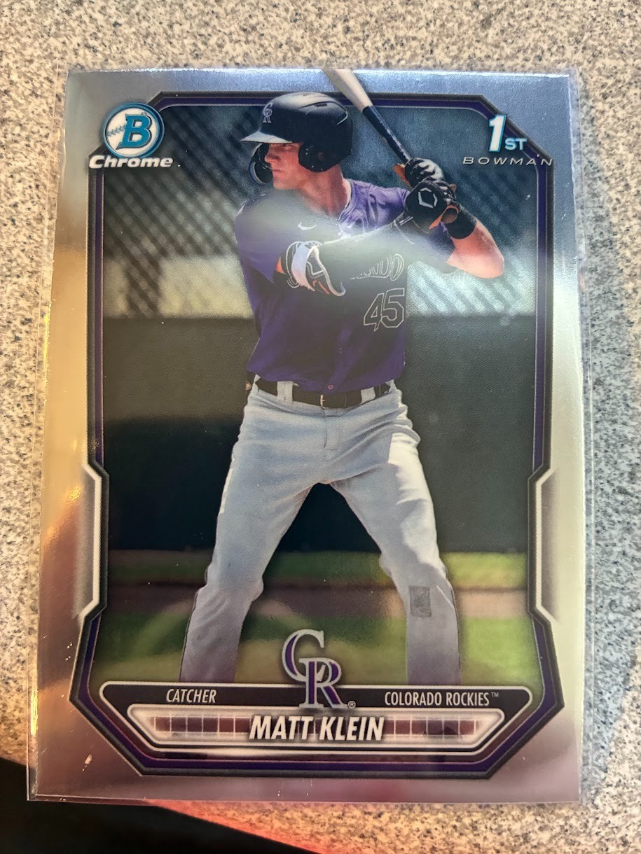 2026 Bowman Baseball Matt Klein Chrome Prospects 1st Bowman #BCP-146