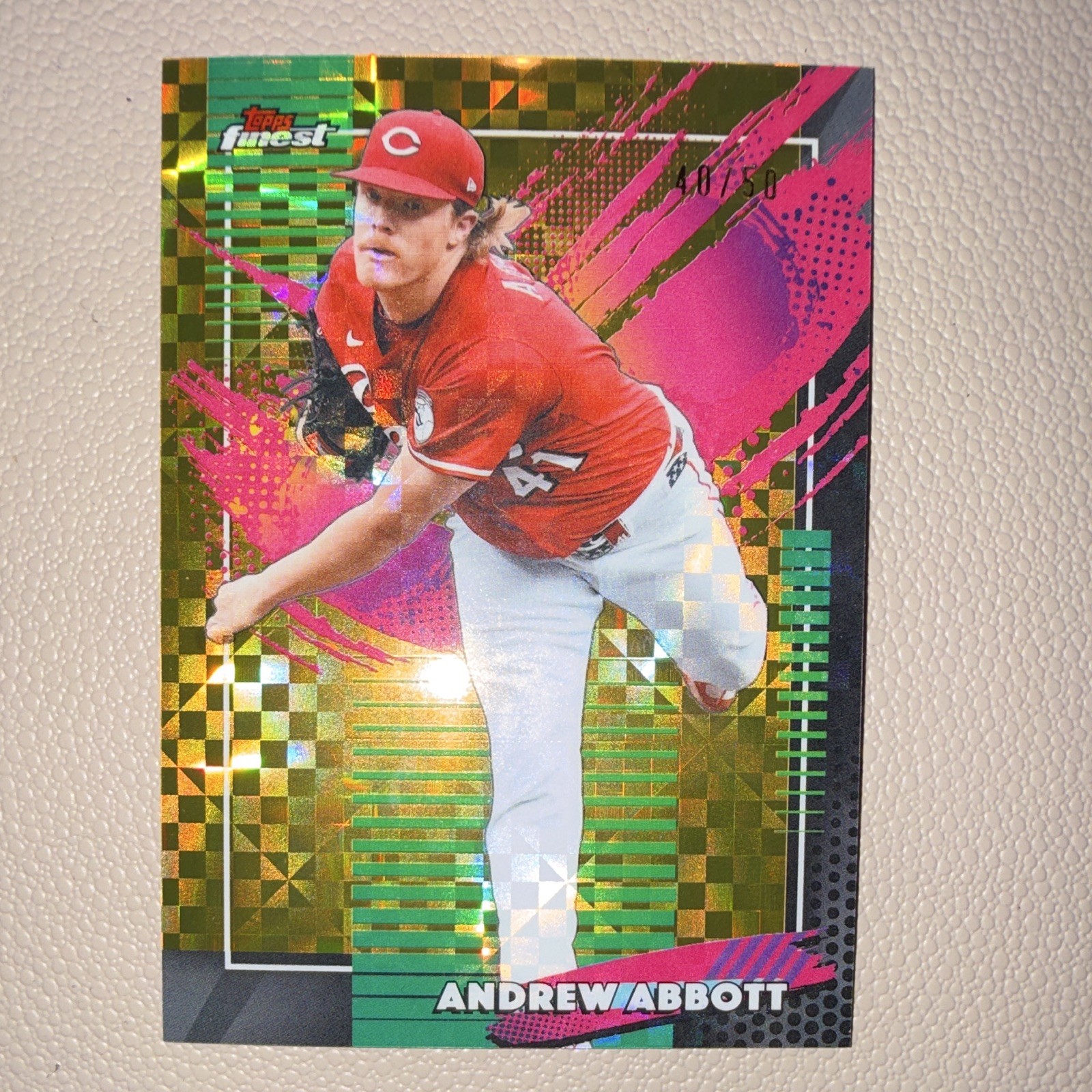 Topps Finest 2025 Andrew Abbott Cincinnati Reds 40/50 #271