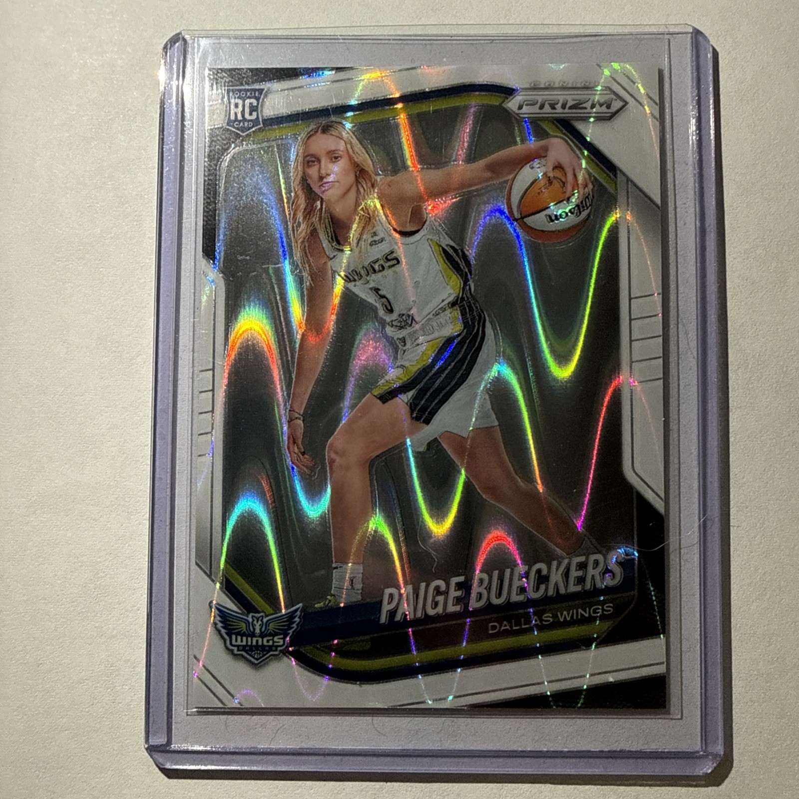 2025 Panini Prizm WNBA Paige Bueckers White Seismic Prizm RC Variation #147