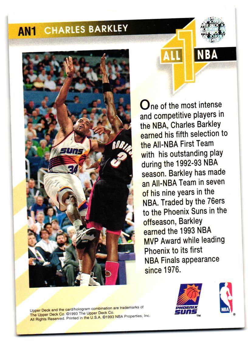 1993-94 Upper Deck #AN1 Charles Barkley All-NBA